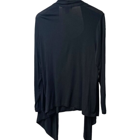 DESIGN HISTORY Sequin Cardigan Shrug Plus Size 1X Layered Look Tank Black NWT - Picture 5 of 9